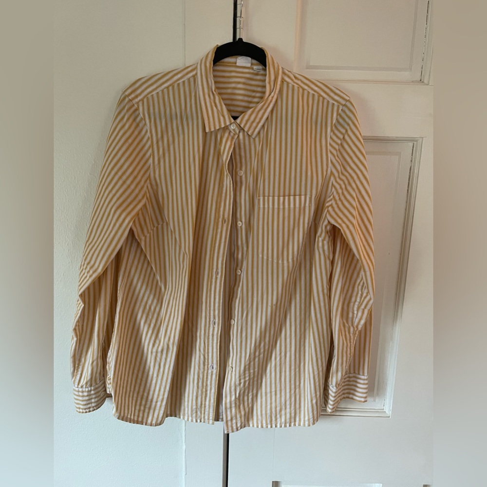 Gap Men’s gold white stripe button down